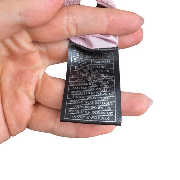 BB Dakota Blush Pink Faux Suede Asymmetrical Zip Belted Biker Moto Jacket - Picture 13 of 14